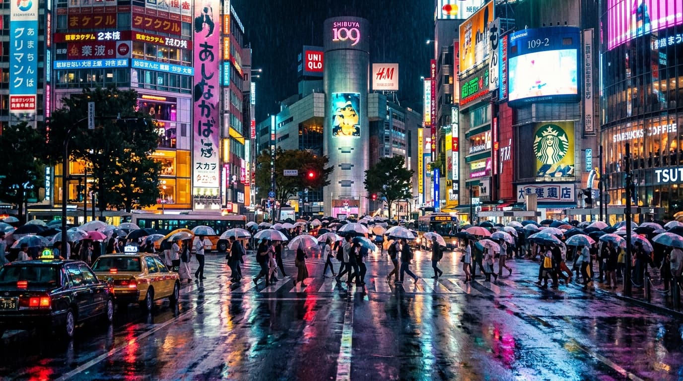 Tokyo Shibuya Night